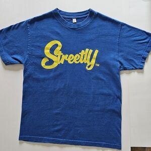 Vintage Blue T-Shirt with Yellow Streetly Logo